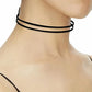 3Pcs Black Layered Necklace Set for Women Adjustable Jewelry Gift