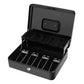 Locking Cash Box with Lock Money Box with Cash Tray