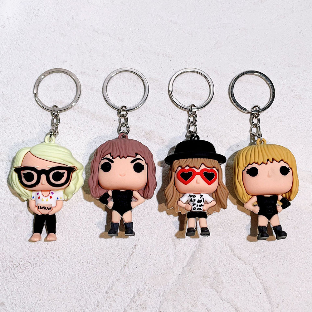 4Pcs Taylor Swift Inspired Keyrings