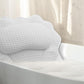 Bath Pillow with Headrest and 6 Suction Cups for Tub Support and Relaxation