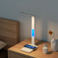 Foldable Desk Lamp with Wireless Charger USB Port and Digital Clock