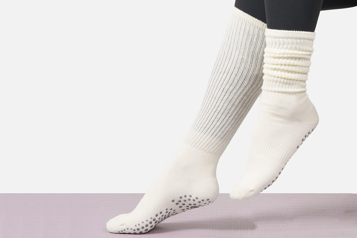 2 Pack Non-Slip Grip Socks for Yoga Pilates