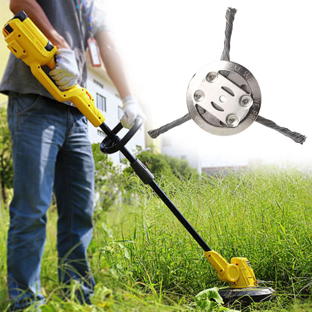 2PCS Steel Wire Grass Trimmer Head String Trimmer Replacement Head Weed Remover Tool