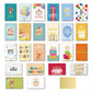 24 Pack Unique Birthday Cards Happy Birthday Card Bulk with Envelopes and Stickers