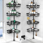 No-Drill Floor-to-Ceiling Corner Shower Caddy Adjustable Bathroom Storage Rack