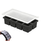 3 Pack Silicone Ice Cube Trays with Lids Large Ice Mold for Freezer