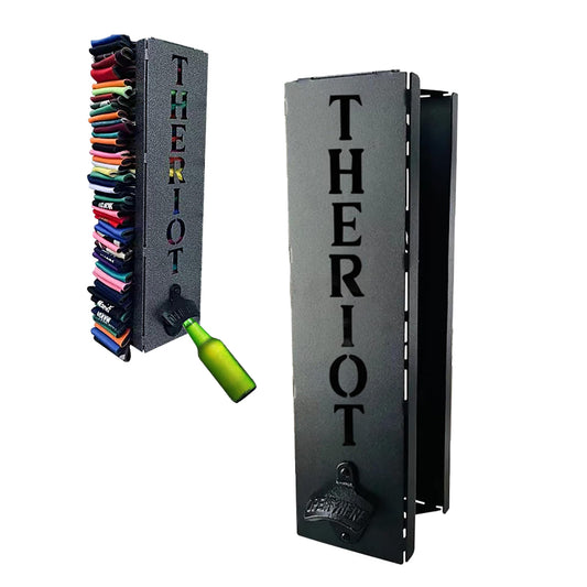 2-in-1 Wall Mounted Can Cooler Holder with Bottle Opener