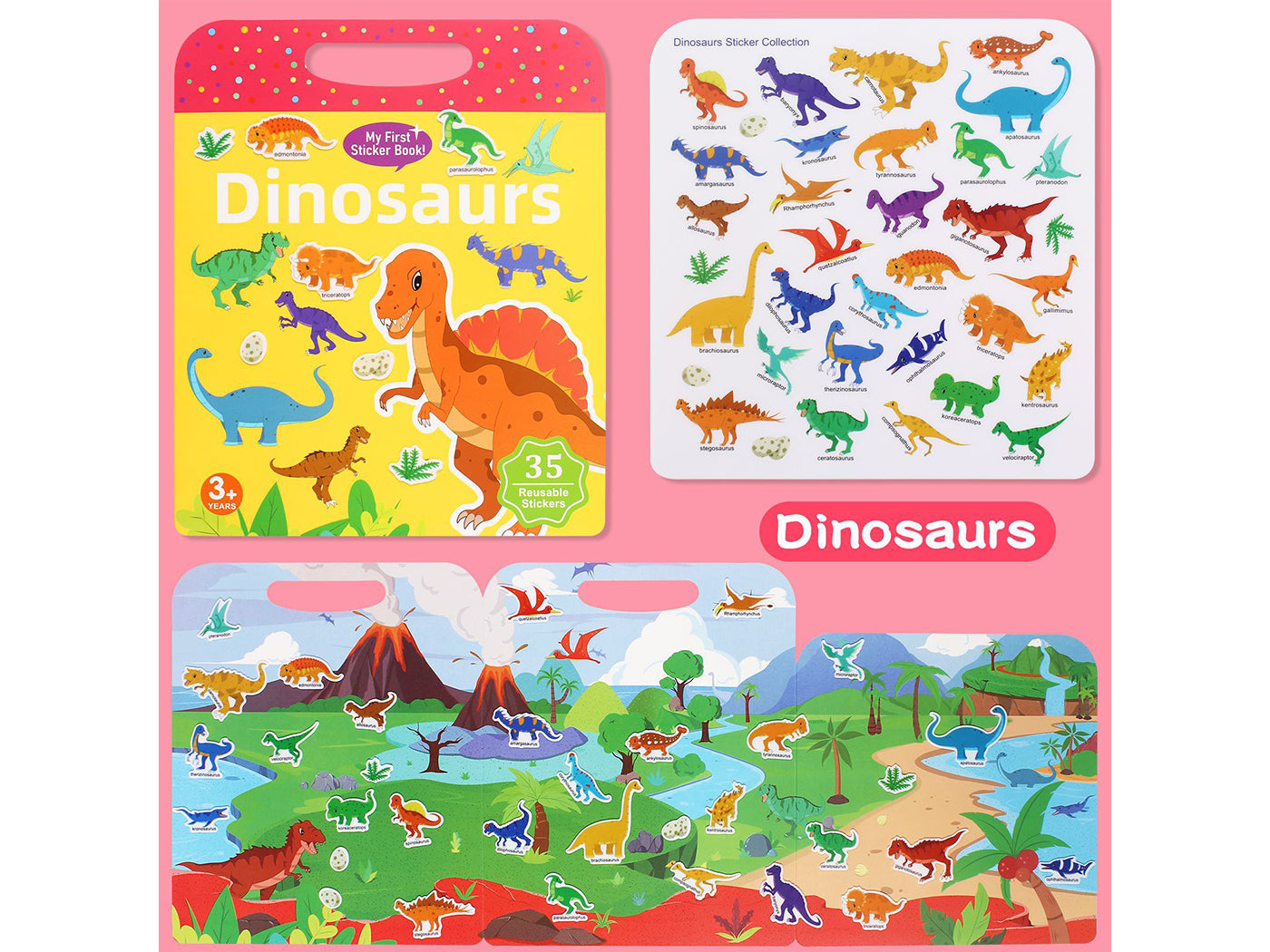 Reusable Jelly Sticker Books for Toddlers