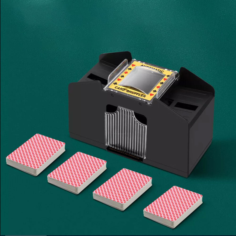 4-Deck Automatic Card Shuffler USB Card Shuffling Machine For Poker Card Games