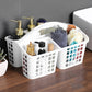 4 PCS Shower Caddy with Handle 3 Compartments Plastic Organizer Basket for Bathroom Kitchen