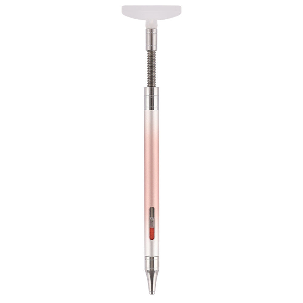 Dual Tip Rhinestone Painting Pen with Corrector and Viewing Window Pink