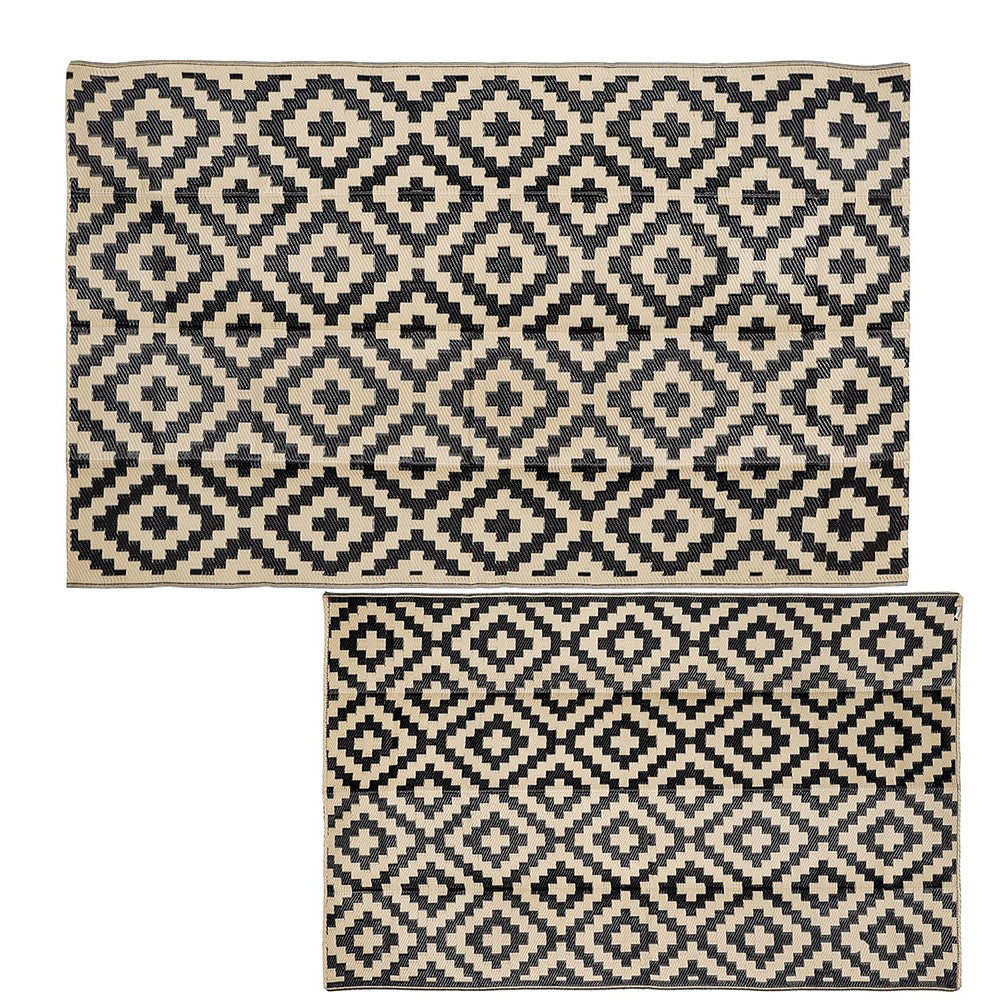 Outdoor Picnic Mat Camping Waterproof Reversible Rug for Beach Tent-Beige
