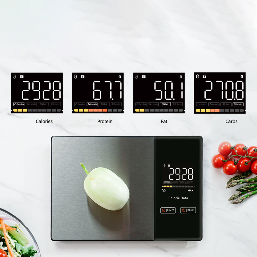 Smart Food Kitchen Scale with Nutrient Display and App Connectivity