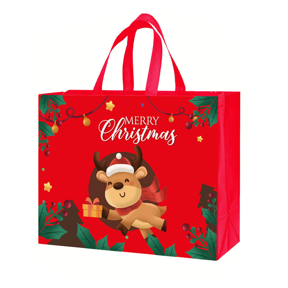24Pcs Nonwoven Christmas and Halloween Handled Gift Shopping Bags