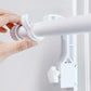 1-Pair Clip-On Curtain Rod Holder No-Drill Window Frame Mount for Dorm Room