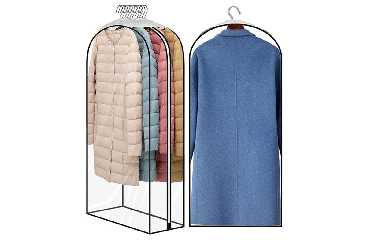All Clear Garment Bags Hanging Clothes Waterproof for Suit Shirts Coats Dresses