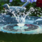 Solar Powered Floating Fountain with 12pcs Spray Heads RGB LED Bird Bath Water Fountain with 12pcs Spray Heads