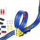 Flexible Race Track Toy Set DIY Bendable Ramp with Suction Cups Roll-Up Car Track 4m