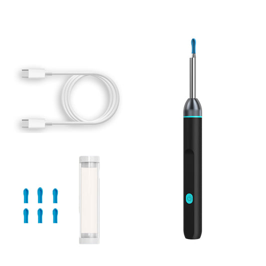 Wireless Ear Wax Removal Visual Ear Pick 6 LED Endoscope Otoscope with One-Piece Ear Scoops