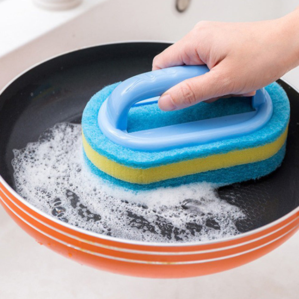 5 Piece Multi Layer Sponge Cleaning Brush Set for Kitchen and Bathroom