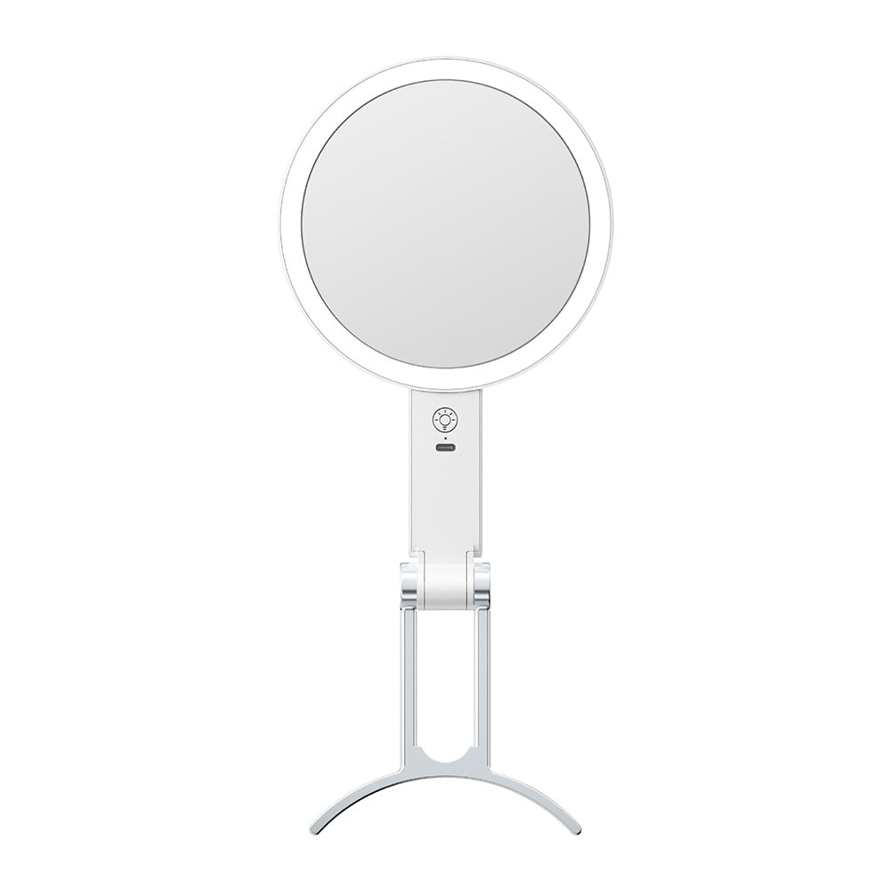 30X Lighted Portable Makeup Mirror Magnifying With Light Hanging Handheld Mirror