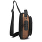 Anti-theft Chest Shoulder Crossbody Sling Bag with USB Port
