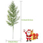 50Pcs Artificial Green Pine Needles Branches Plastic Pine Twigs Stems Picks