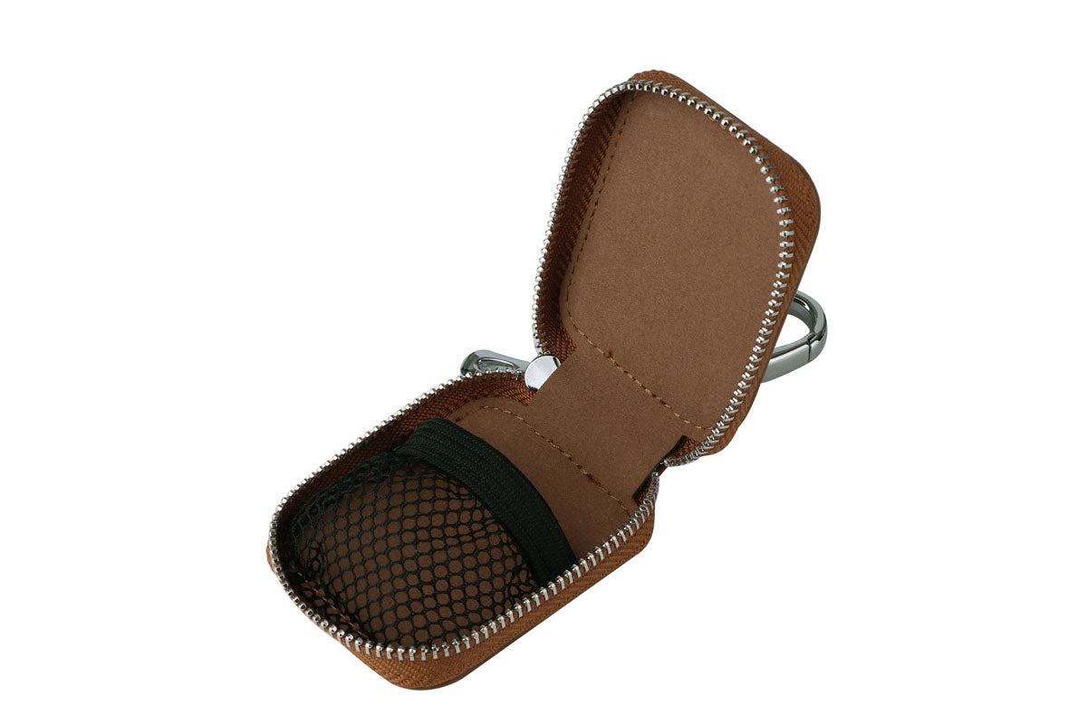 Earphone Holder Zipper Storage Pouch Protective Bag with Keychain for AirPods