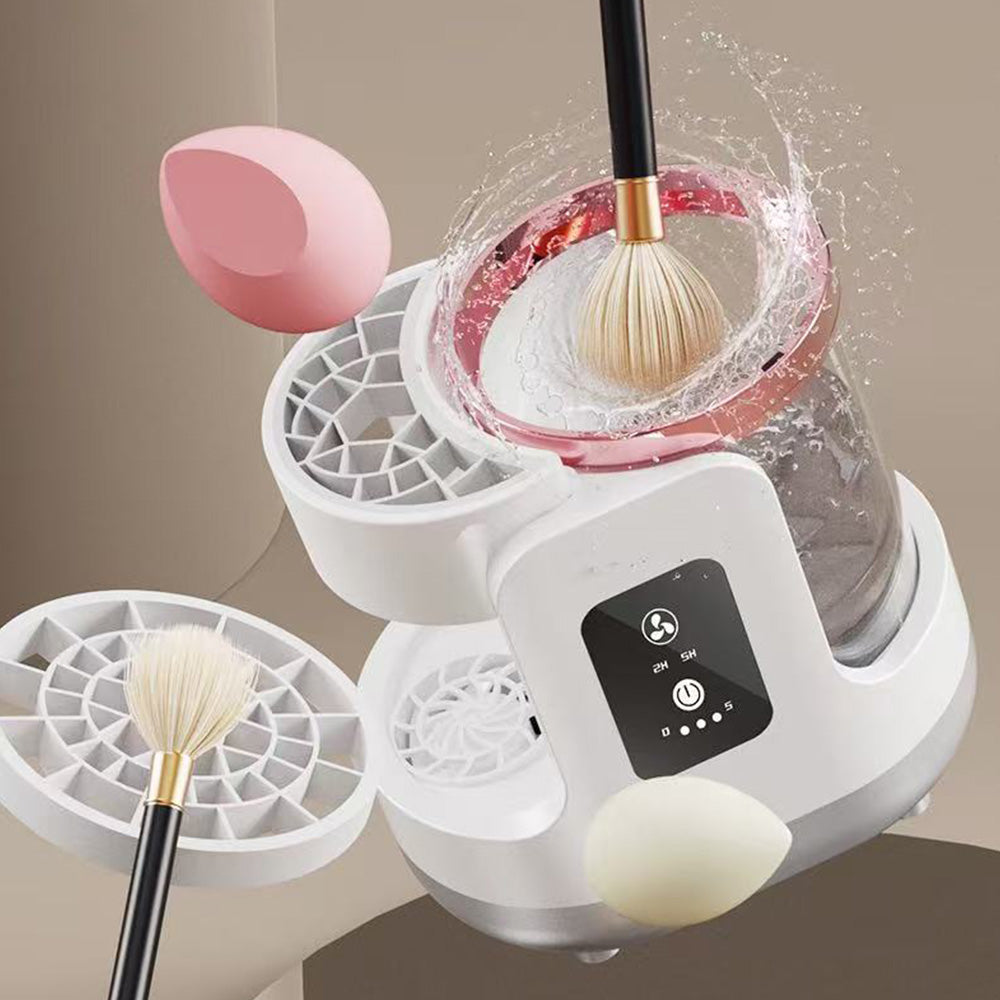 Electric Makeup Brush Cleaner and Dryer All-in-One USB Cosmetic Brush Tool