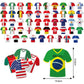 Soccer Jersey Bunting Flags – 49 Country Designs Football Party Decoration