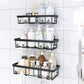 5Pcs Shower Caddy Adhesive Bathroom Wall Organizer Rack