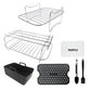 Stainless Steel Dual Basket Grill Sticks Air Fryer Accessories for Ninja DZ201 DZ401