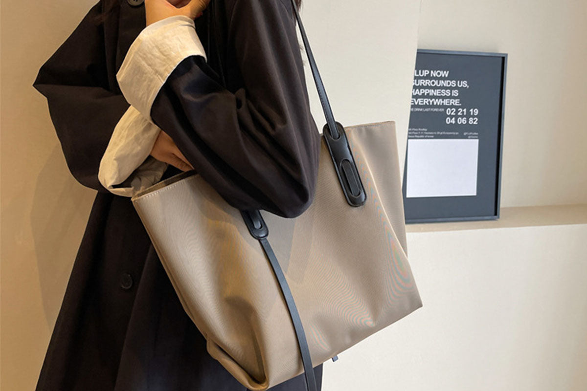 Large Capacity Tote Bag Laptop Shoulder Bag for Daily Commute Work School Shopping