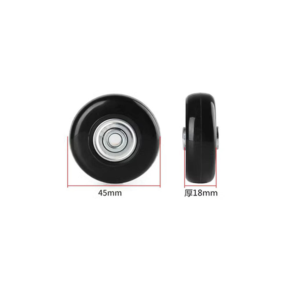 Set of 2 Luggage Suitcase Replacement Wheels Rubber Swivel Caster Wheels Bearings Repair Kits