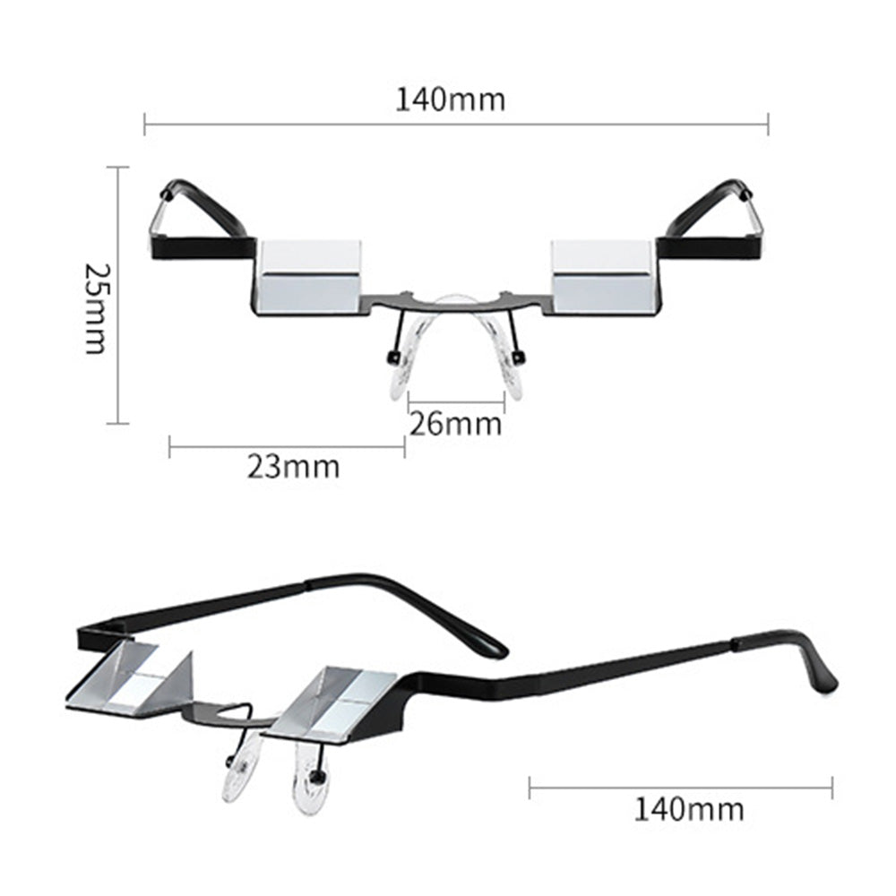 HD 90 Degree Lazy Glasses Prism Glasses Lying Down Reading or Watching TV
