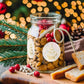 2 Rolls 1000 Gold Foil Clear Round Christmas Stickers