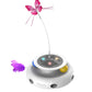 Cat Toy 3-in-1 Automatic Interactive Cat Toys USB Rechargeable Powered Smart Indoor Exercise Kicker