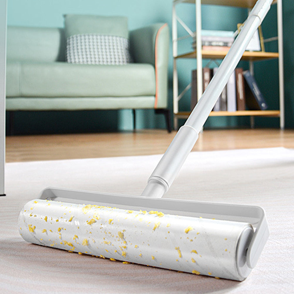 Sticky Lint Roller and 5 Refill Replacement for Sofa Car Floor Dust Cleaning