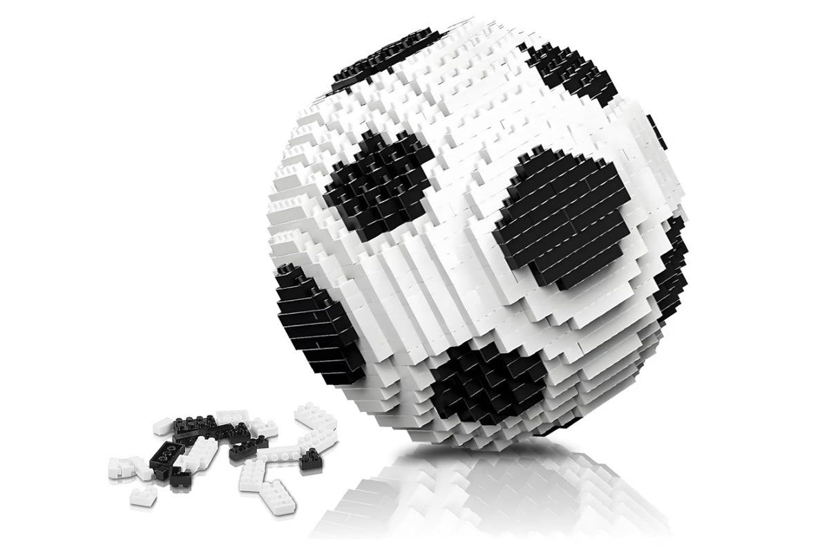 1000pcs Soccer Ball Building Blocks Football Building Blocks Toy Micro Mini Bricks Assembly Toy