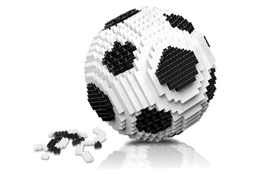 1000pcs Soccer Ball Building Blocks Football Building Blocks Toy Micro Mini Bricks Assembly Toy