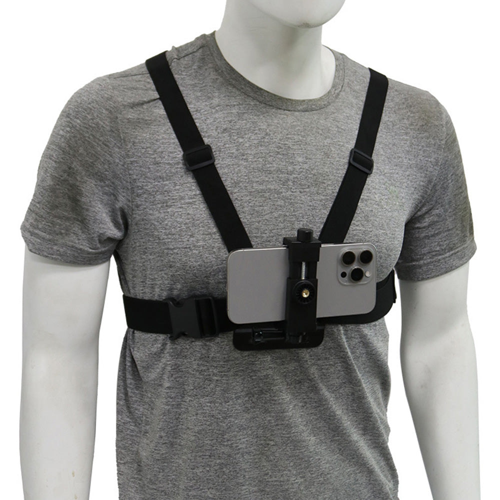 6-Piece Head Strap and Chest Harness Mount Kit for Phone Action Camera