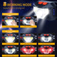 2Pcs Rechargeable LED Headlamp with Motion Sensor