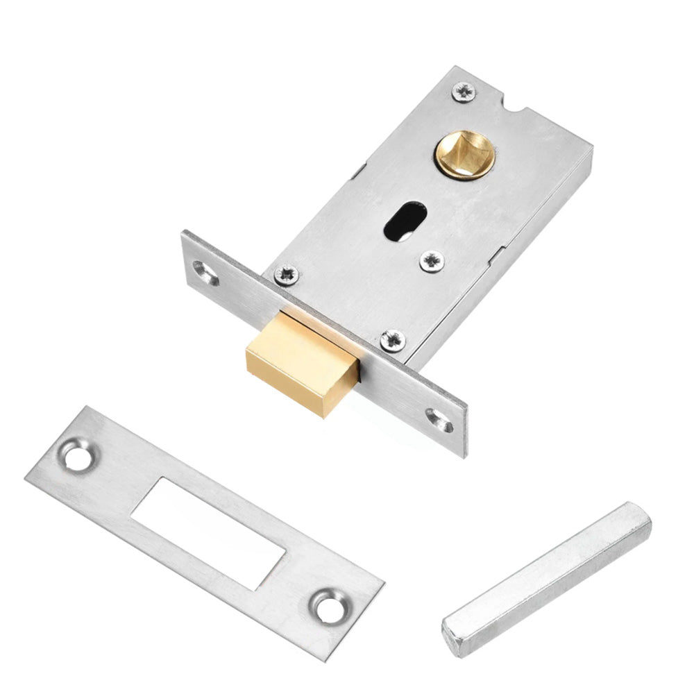 Hidden Door Lock Invisible Latch Double Sided Privacy Lock for Bedroom Bathroom Stainless Steel