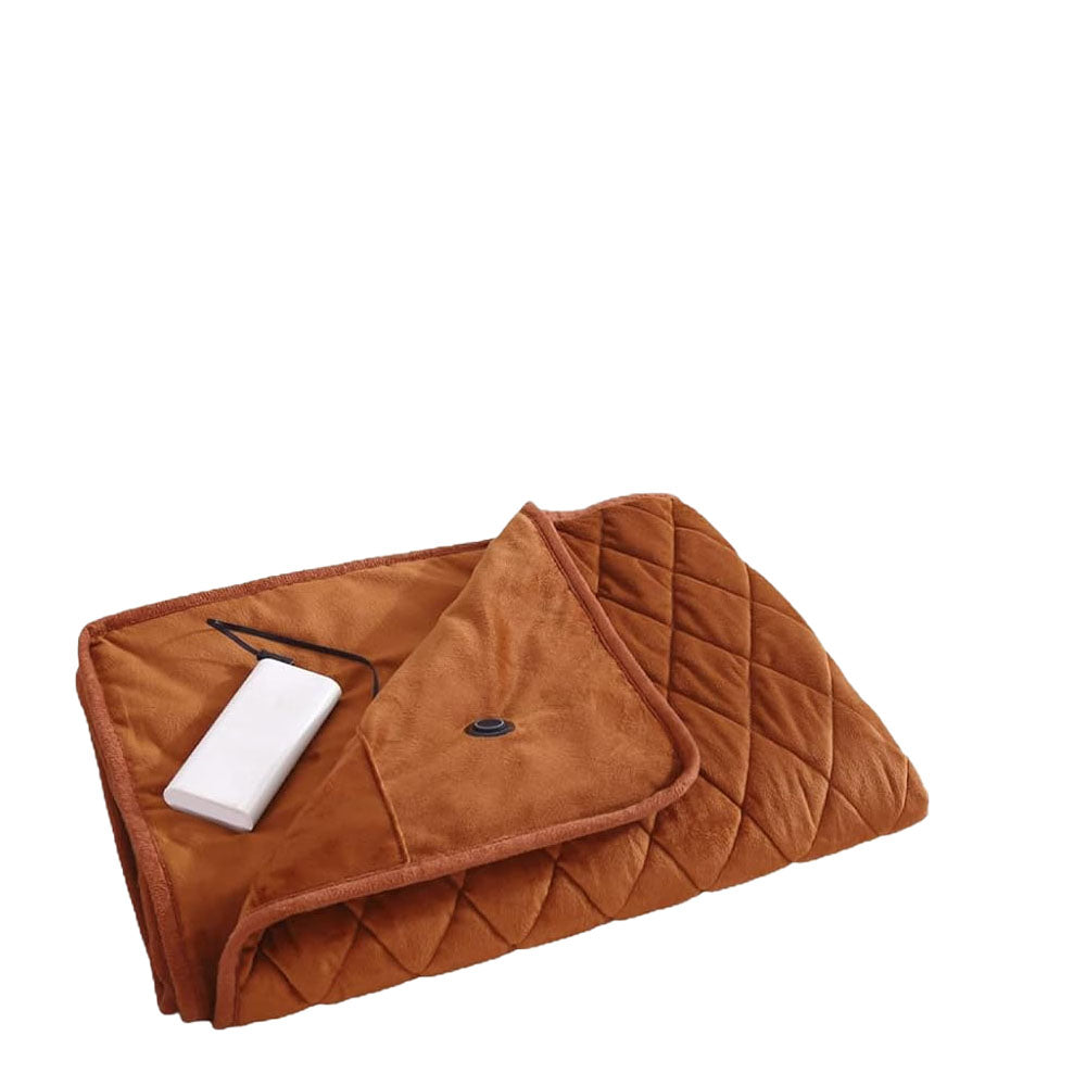140x100cm USB Plug Electric Heated Shawl Blanket with 3 Heating Levels
