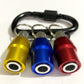 3Pcs 1/4 inch Portable Hex Smooth Screwdriver Bits Holder Extension Bar Keychain Screw Adapter