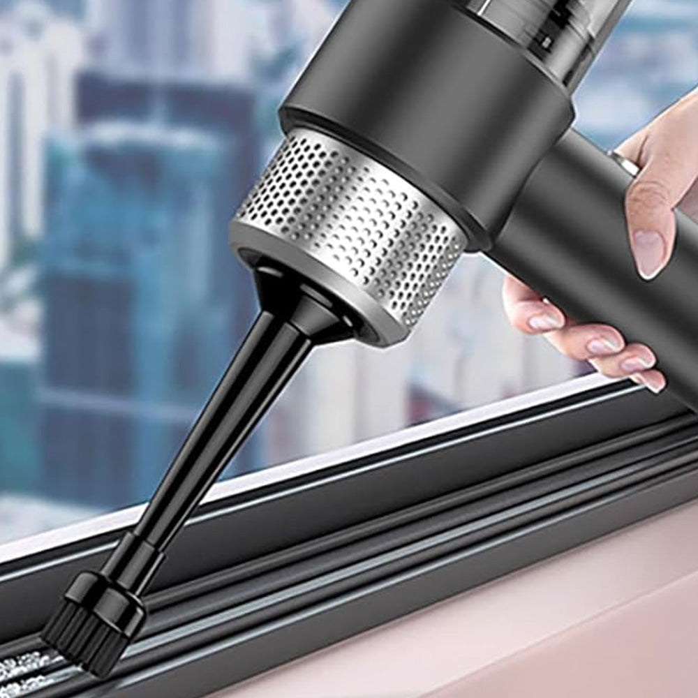 4-in-1 Handheld Air Duster and Car Vacuum Cleaner with LED Light