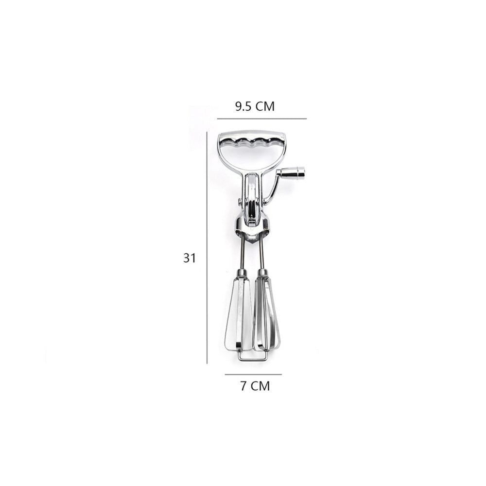 Stainless Steel Egg Beater Manual Hand Mixer Kitchen Cooking Tools
