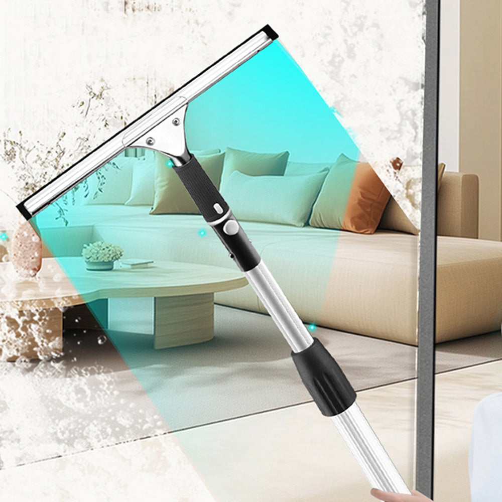 45 cm Window Squeegee with 1.2 m Telescopic Pole Glass Cleaning Tool