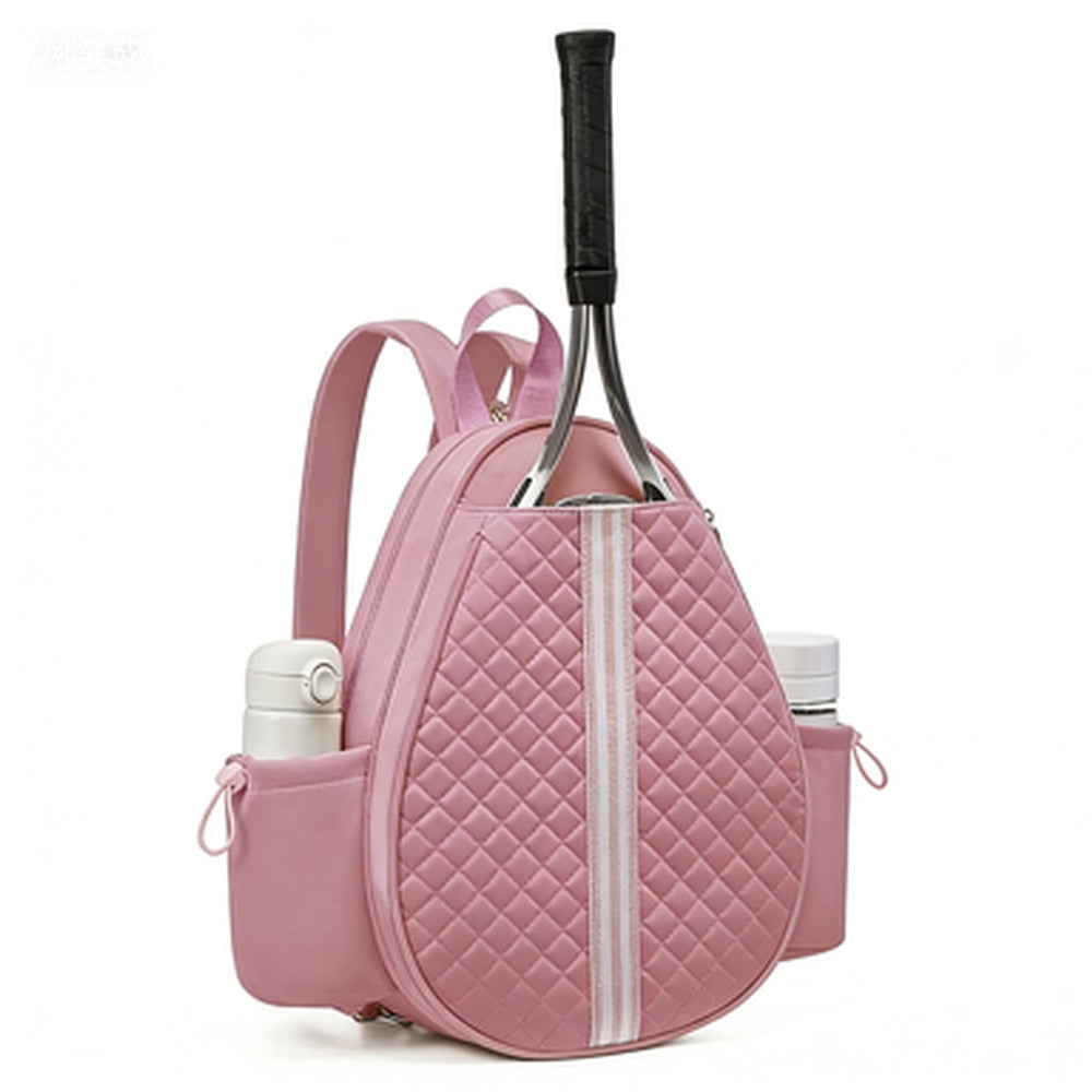 Multi-functional Sports Quilted Tennis Backpack Holds 2 Rackets