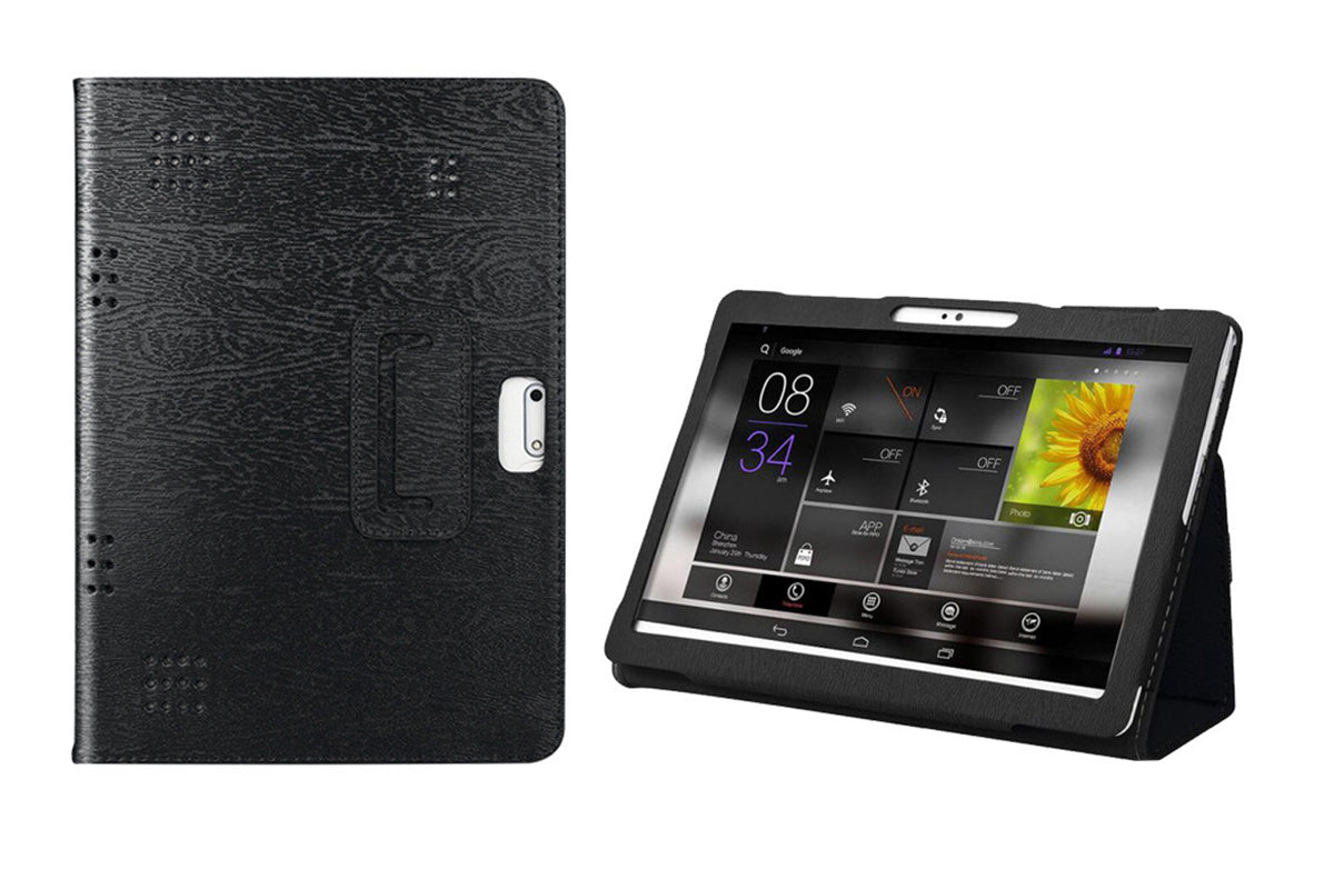 Universal 10 10.1 Inch Android Tablet Case Rotatable Multiple Viewing Stand Case-Blue